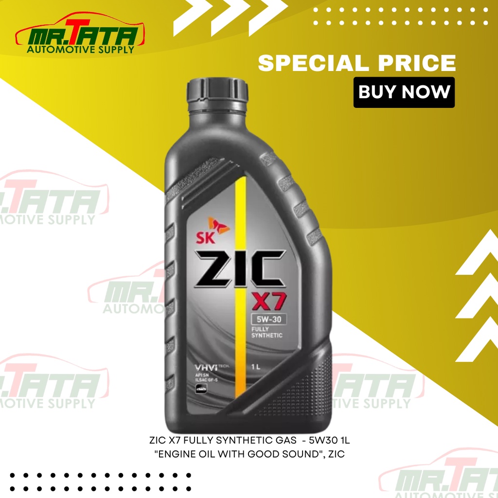 Zic X7 Engine Oil, Fully Synthetic 5w30 Gasoline 1L Shopee Philippines