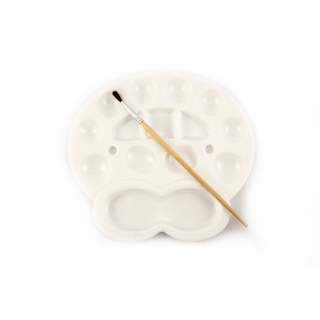 B&e Mixing Plate with Brush Small No. 8761