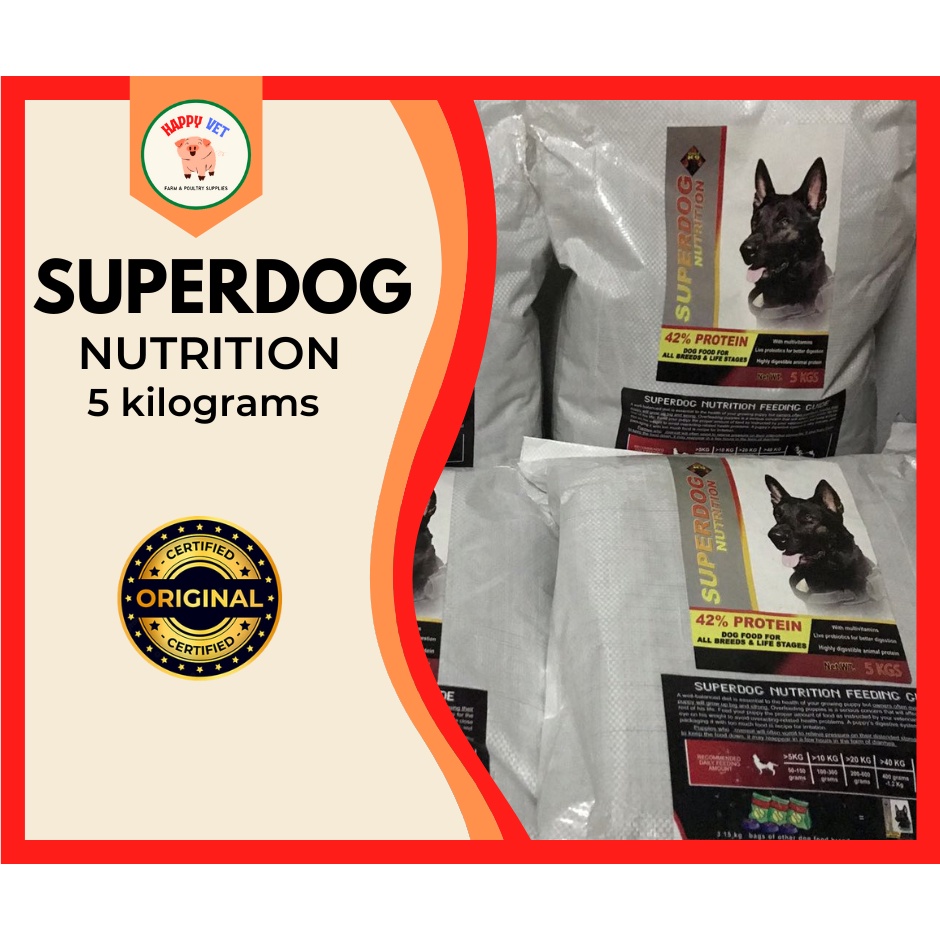 5 kilo SDN dog food original packaging SDN SuperDog Nutrition by Manalo