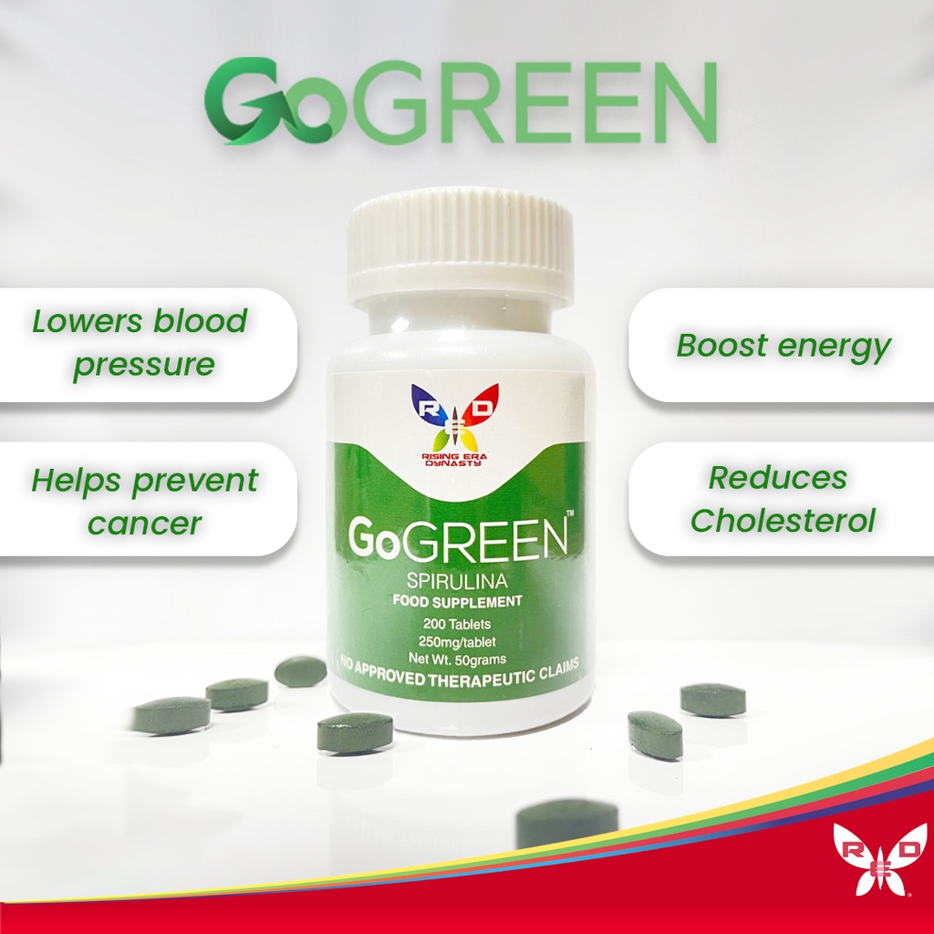 SPIRULINA GO GREEN (200 tablets) Shopee Philippines