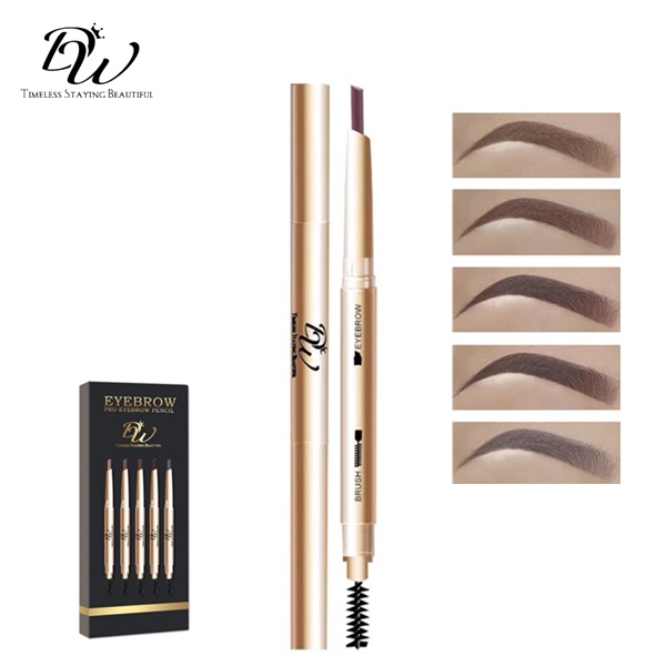 Dw 5in1 Automatic Rotation Waterproof Long Lasting Eyebrow Pencil With Brush 02g5pcs Shopee 