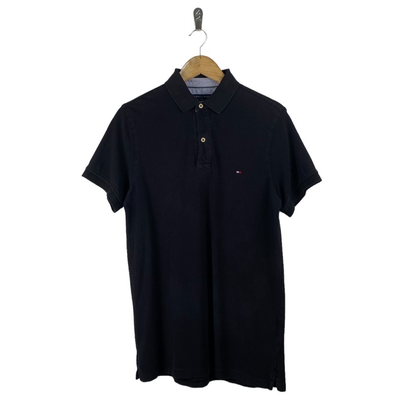 Tommy Hilfiger Polo Shirt (Black) Shopee Philippines