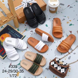 ONM CONFORTABLE FLAT SLIDES SLIPPER FOR KIDS{add kayu size malapad paa}