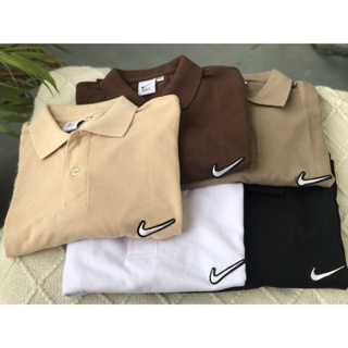 NKE swoosh POLO SHIRT embroidered aesthetic ACTUAL PICTURES (READY STOCKS- EMBROIDERED NA)