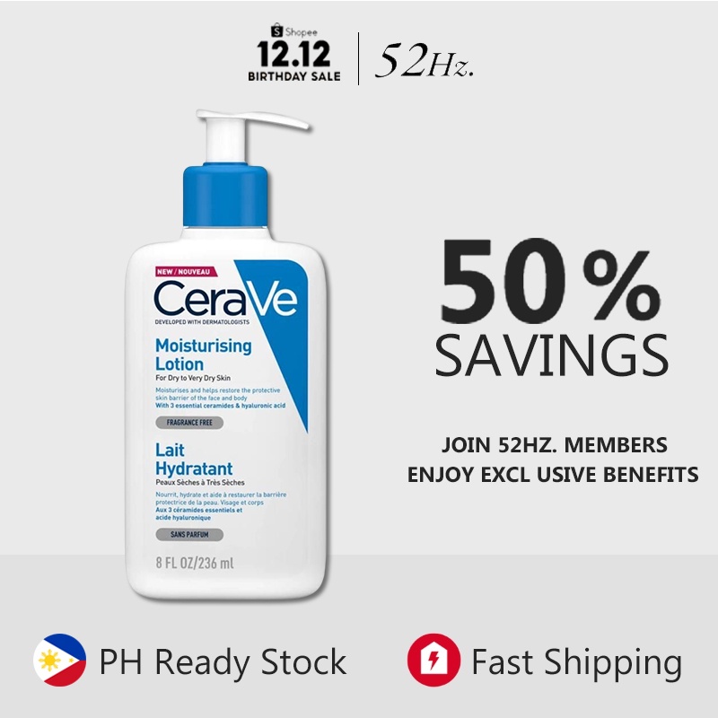 Cerave Moisturizing Body Lotion Skin Care Products Emollient Cream