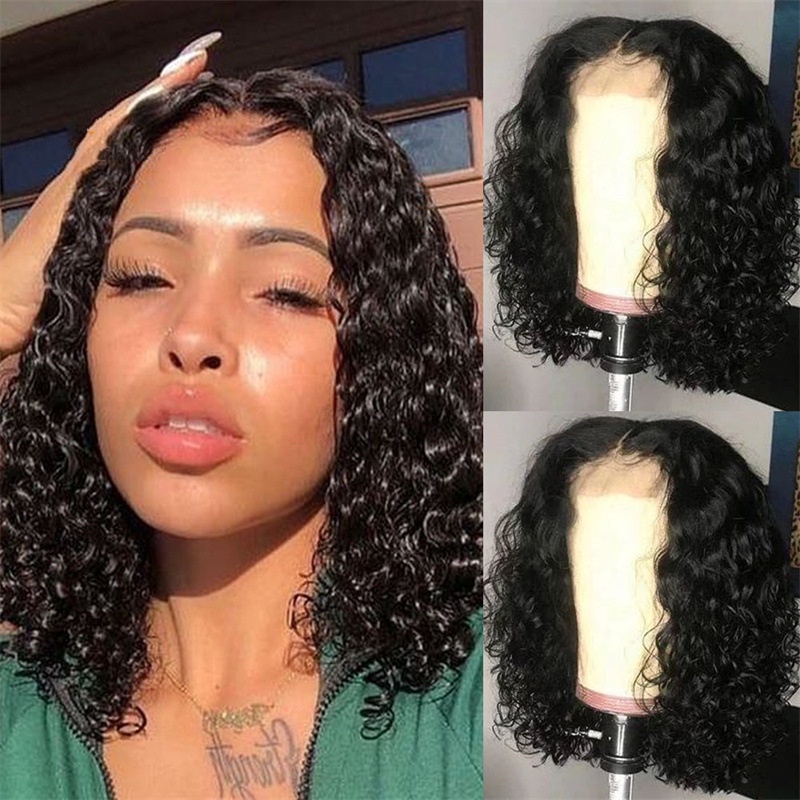 Fashion Wig Hood Small Curly Explosive Head Wig Lady Black Short Fluffy