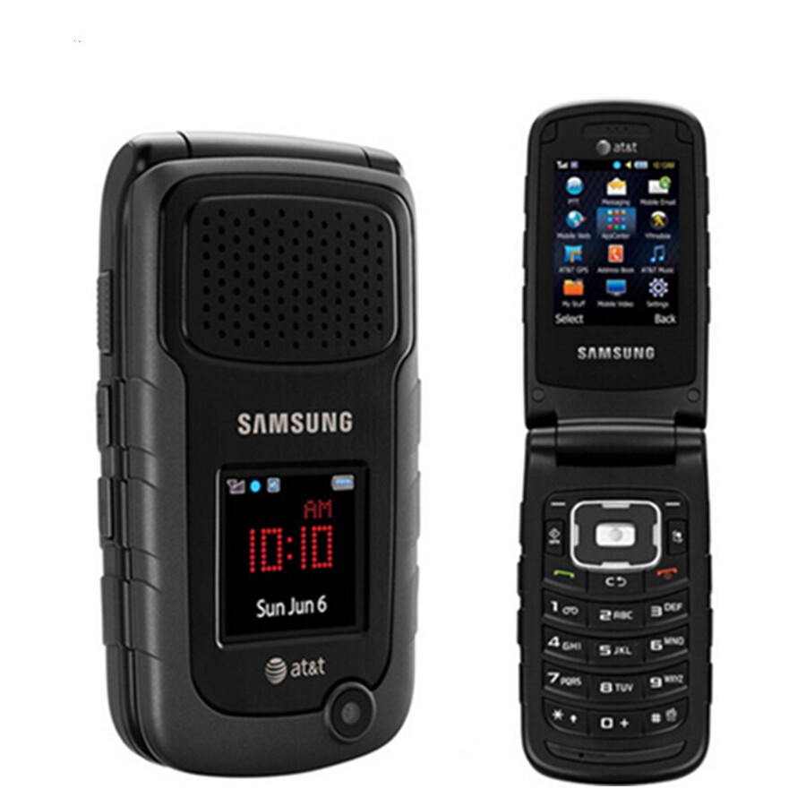 Samsung A847 Rugby II 3G GSM 2.2" Flip Mobile Phone Original Full Set