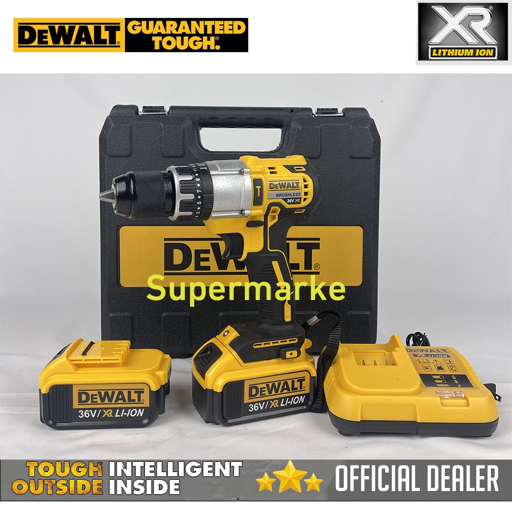 DeWALT DCD716C2KB1 36V LiIon Brushless Cordless 10mm Hammer Drill