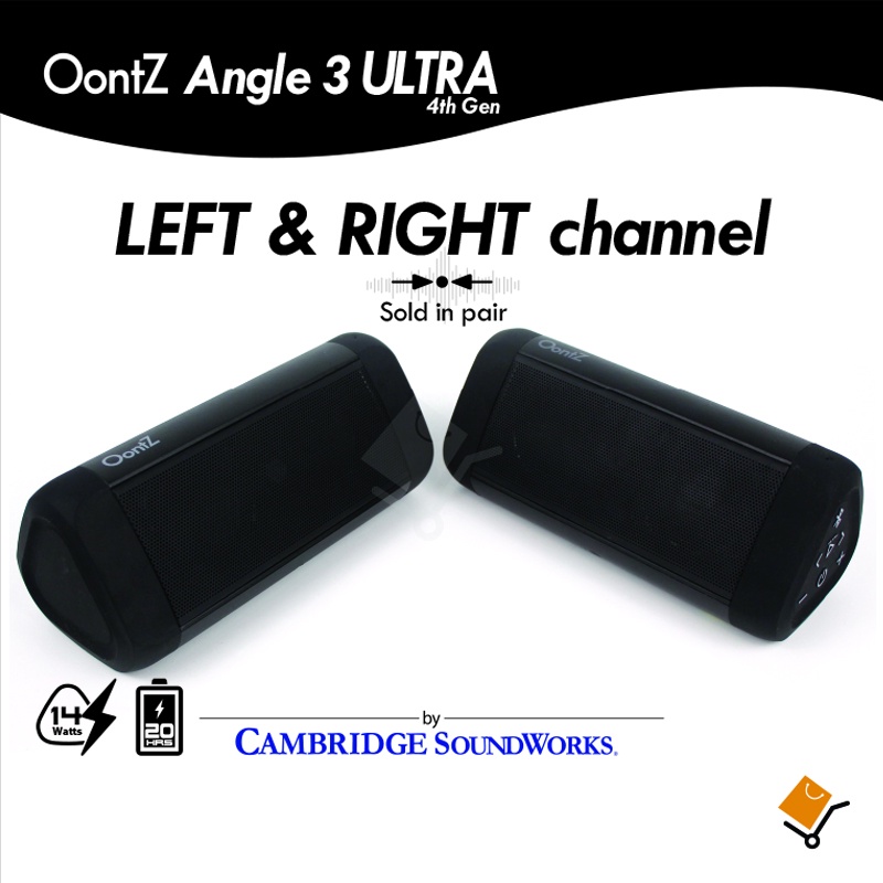 OontZ Angle 3 Ultra (4th Gen) Bluetooth Portable Speaker Crystal Clear