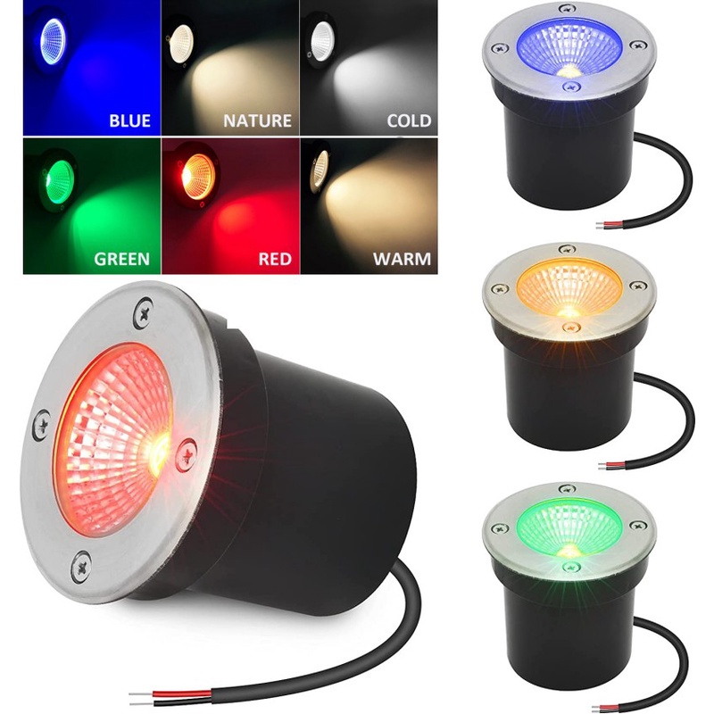 LED InGround Lights Landscape Light Low Voltage Color Change Well