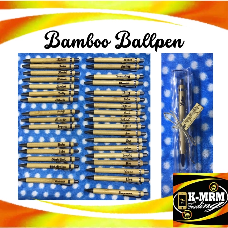 Bamboo Pen | Personalize Bamboo Pen with Name Engraved
