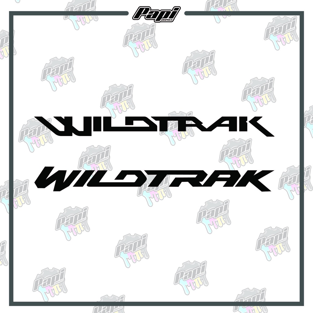 wildtrak logo decal sticker for your pickup truck Shopee Philippines