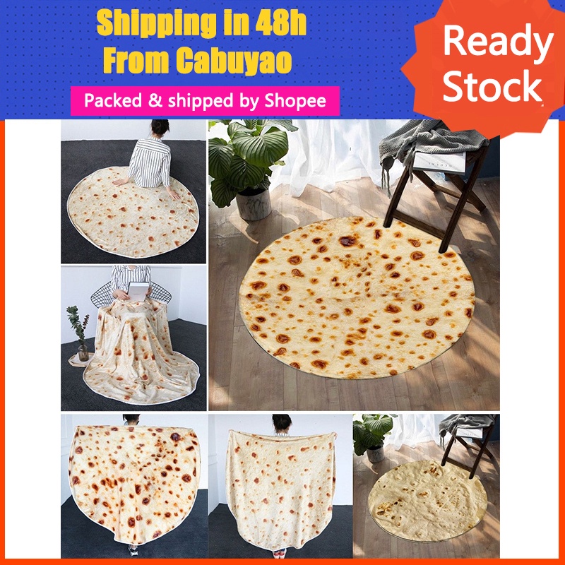 【Clearance SALE】Thicken Burrito Blanket Throw Blanket Flannel Tortilla