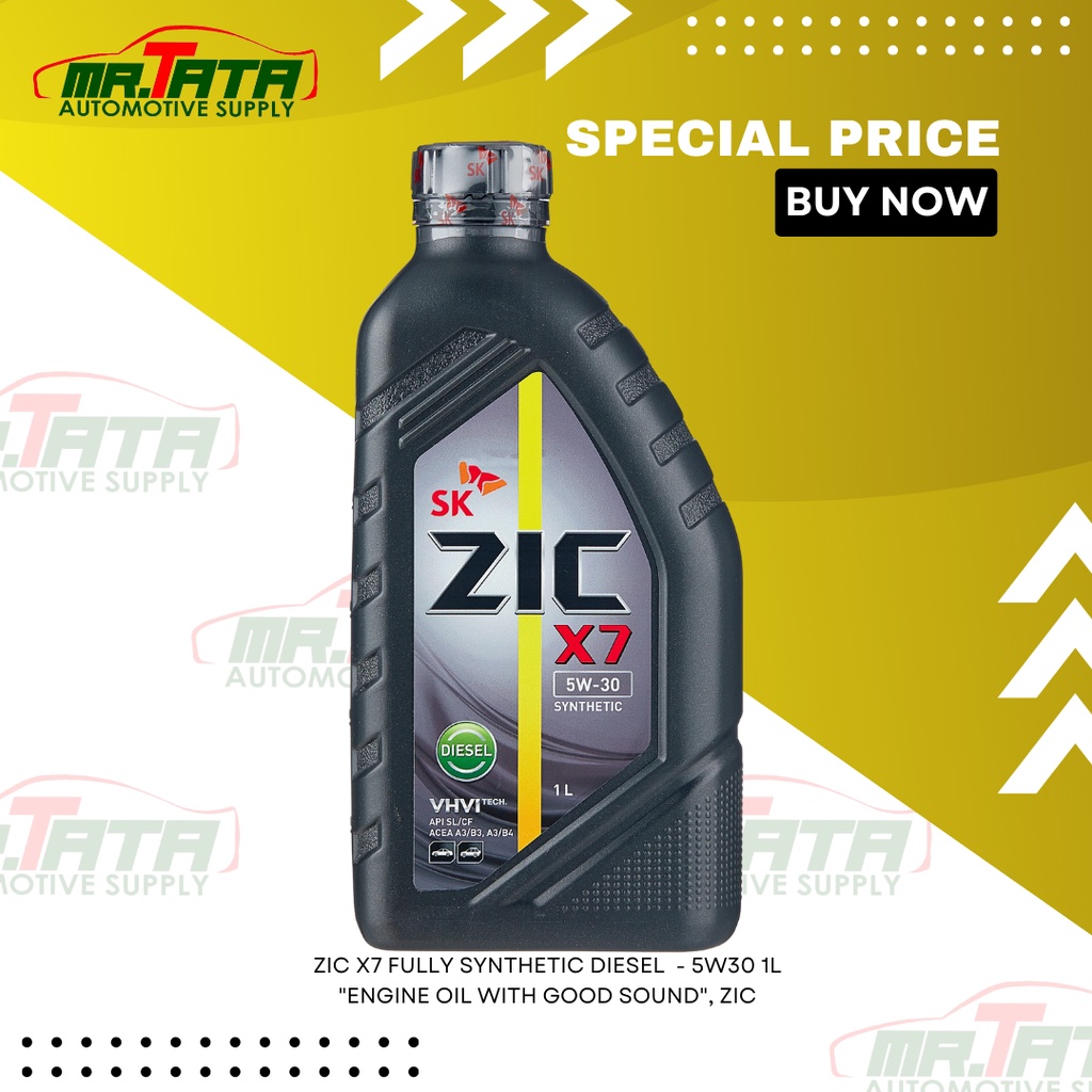 Zic X7 Engine Oil, Fully Synthetic 5w30 Diesel 1L Shopee Philippines