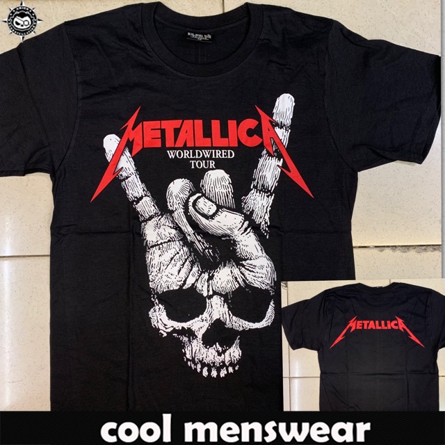 Metallica World Wired Tour Black Shirt | Shopee Philippines