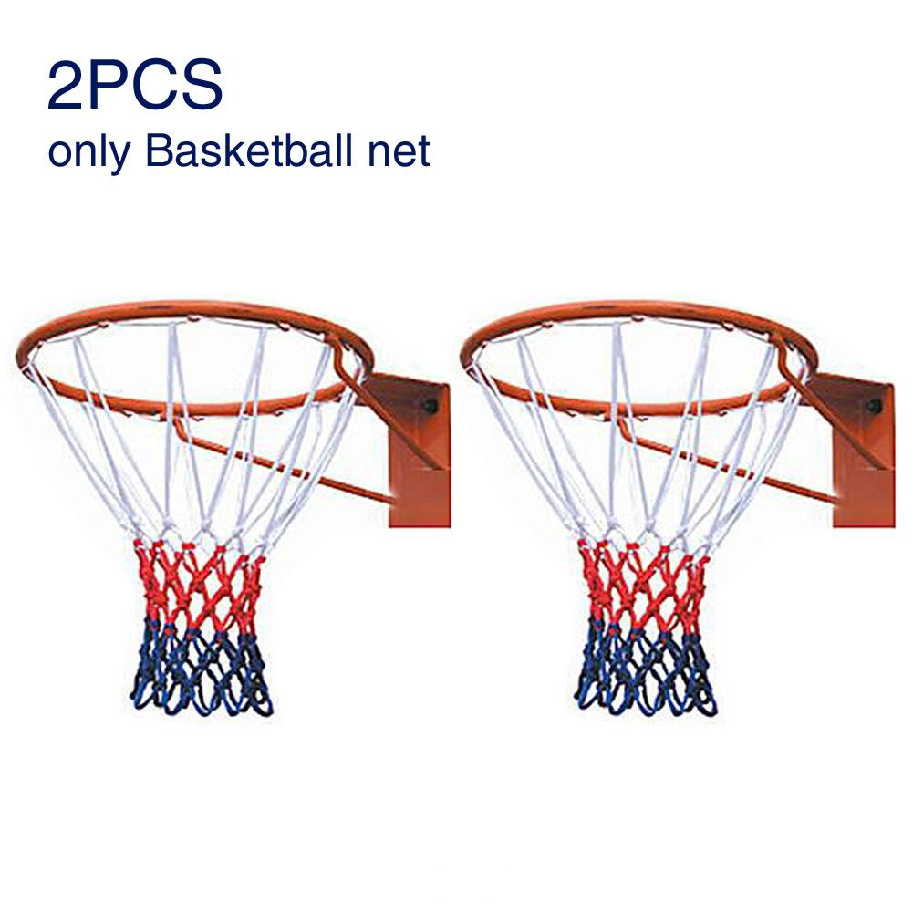 2Pcs Braided Basketball Ring Net Pair Nylon Tournament Outdoor