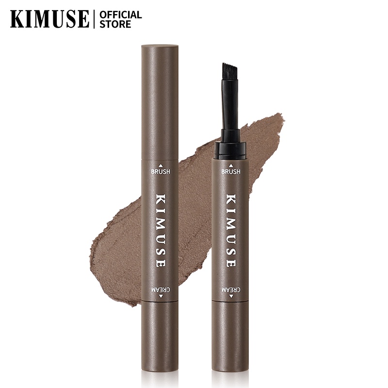 KIMUSE Eyebrow Cream Gel With Brush 2 IN 1 Pomade Brow Pencil Long ...