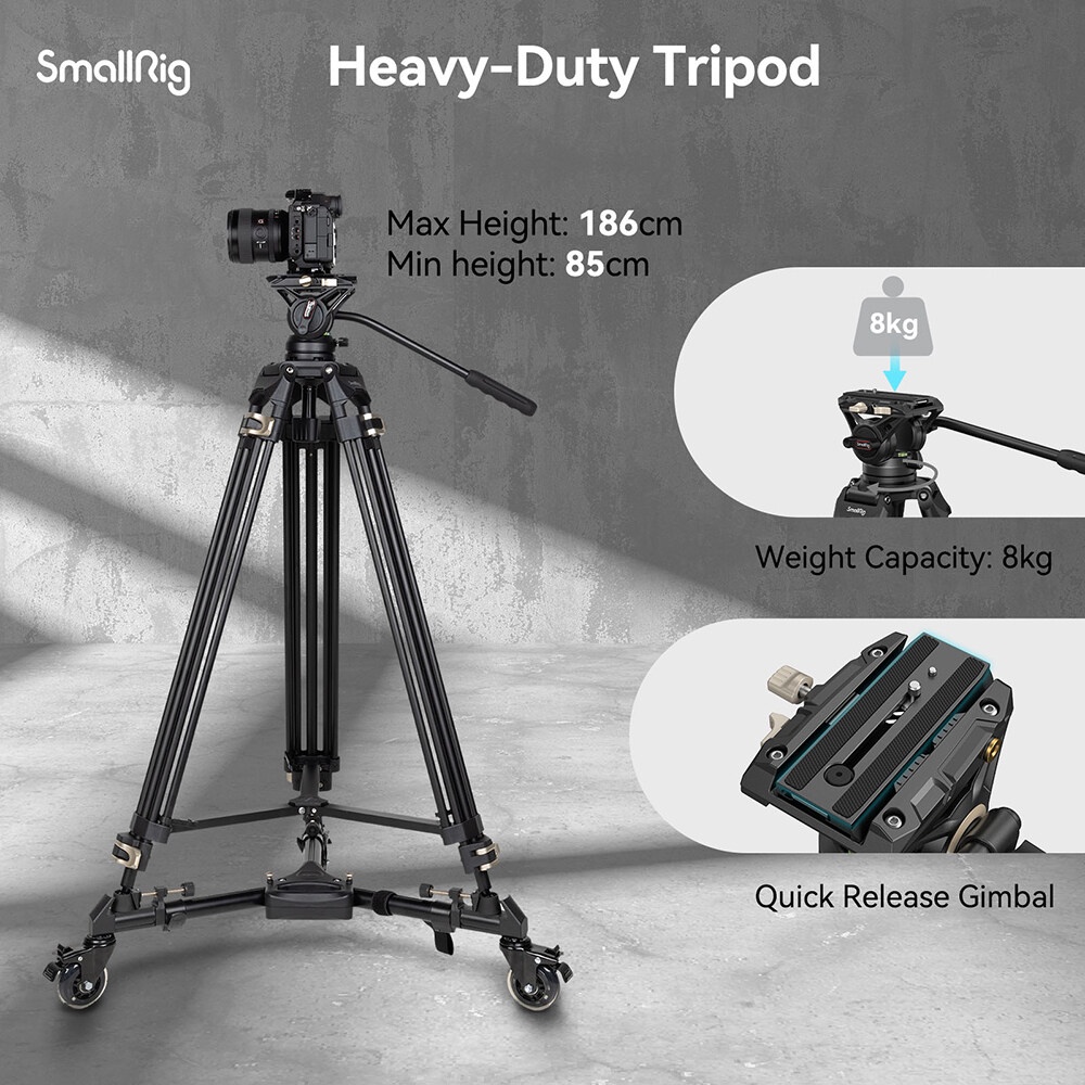 SmallRig AD01 Camera Tripod stand for dslr camera 73" Tripod Heavy
