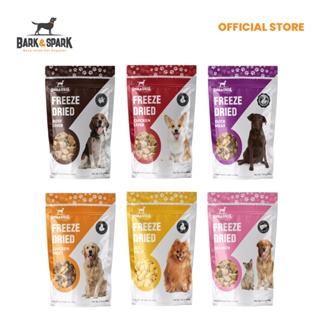 Bark and Spark All Natural Freeze Dried Dog Treats 40g (Beef Liver, Chicken, Duck) for Cat and Dogs