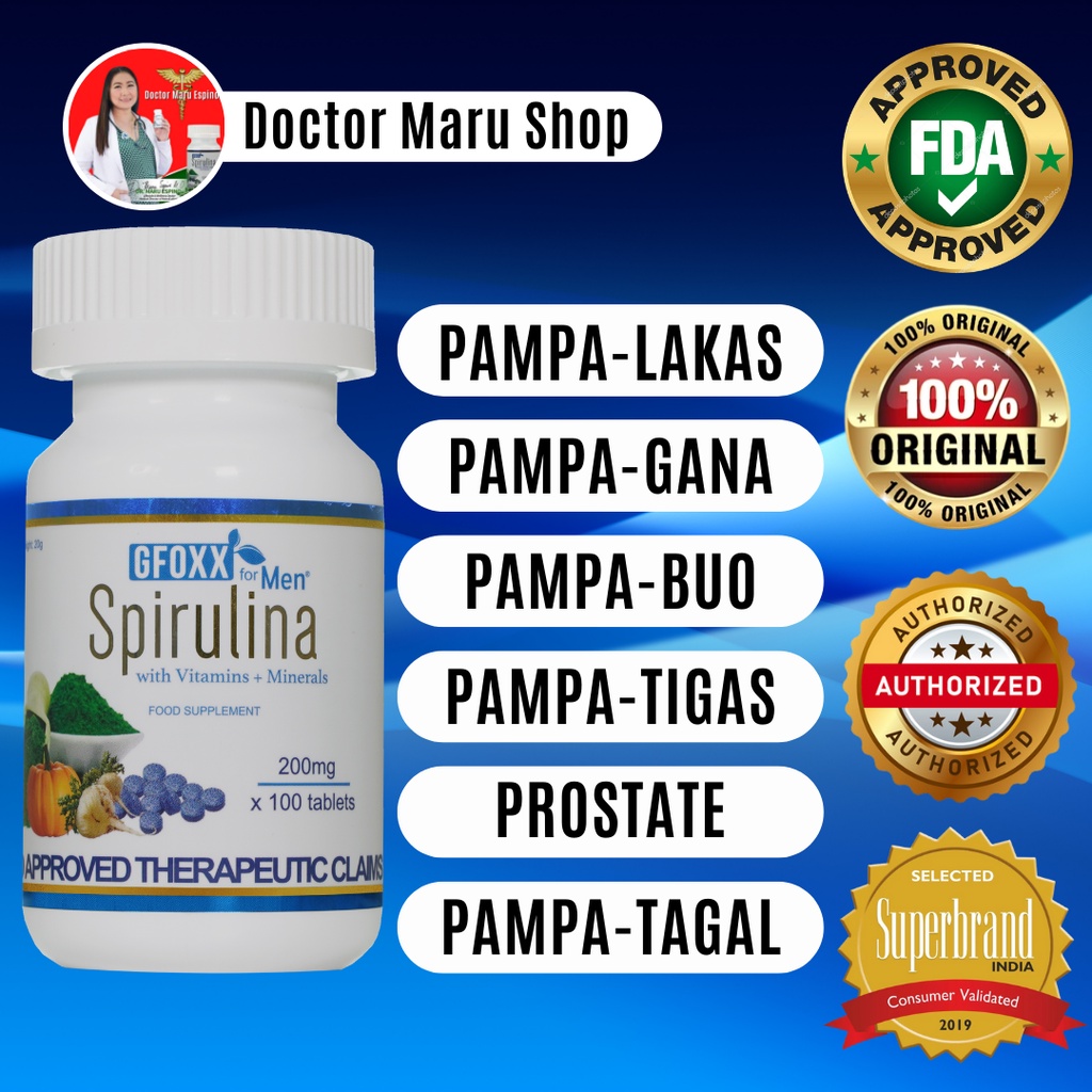 SPIRULINA FOR MEN BY GFOXX Shopee Philippines