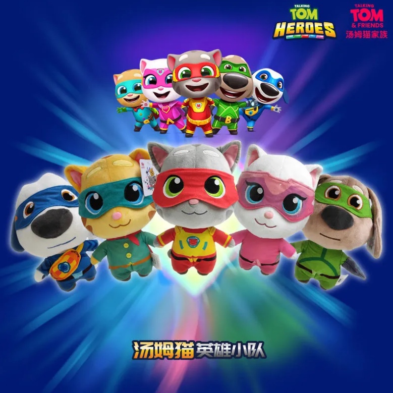 28cm Talking Tom Cat Hero Doll Series Cute Cartoon Creative Children