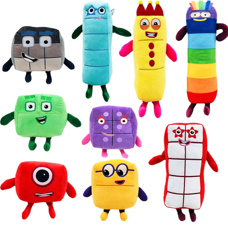 Cute NumberBlocks Plush Toys Anime Characters Plush Doll Cartoon ...