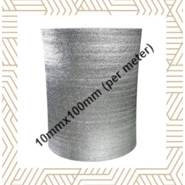 10mm x 100cm Foam Insulation PE Polyethylene Foam Heat Packaging Insulation Insulator PER METER