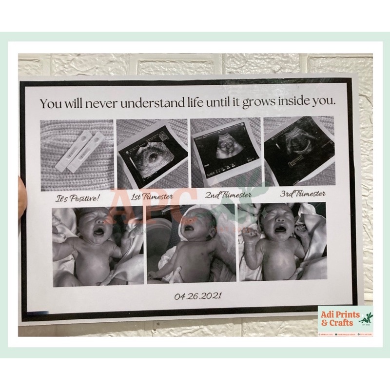 Customized Baby Ultrasound Keepsake Collage Sintra Board Shopee
