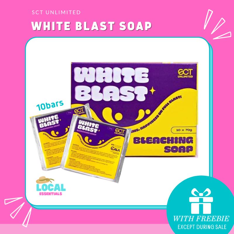 SCT Unlimited White Blast Bleaching Soap 1 Box (10 Bars) Shopee