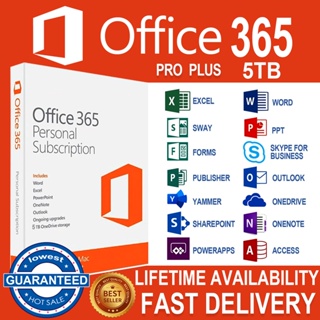 Office Pro Plus 365 5TB Onedrive storage 5 devices all apps with onedrive complete apps
