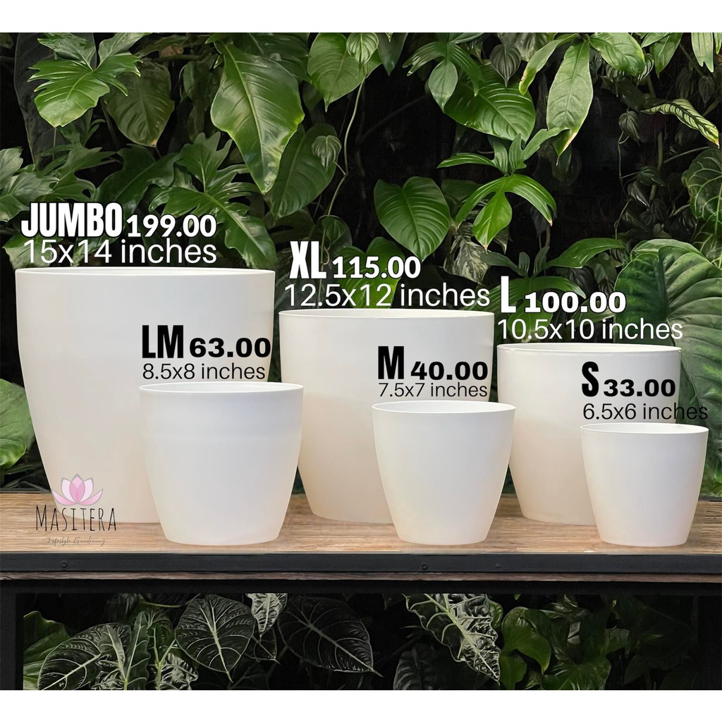 White Classy Minimalist Nordic Pots Pearlwave Yayamanin Pots