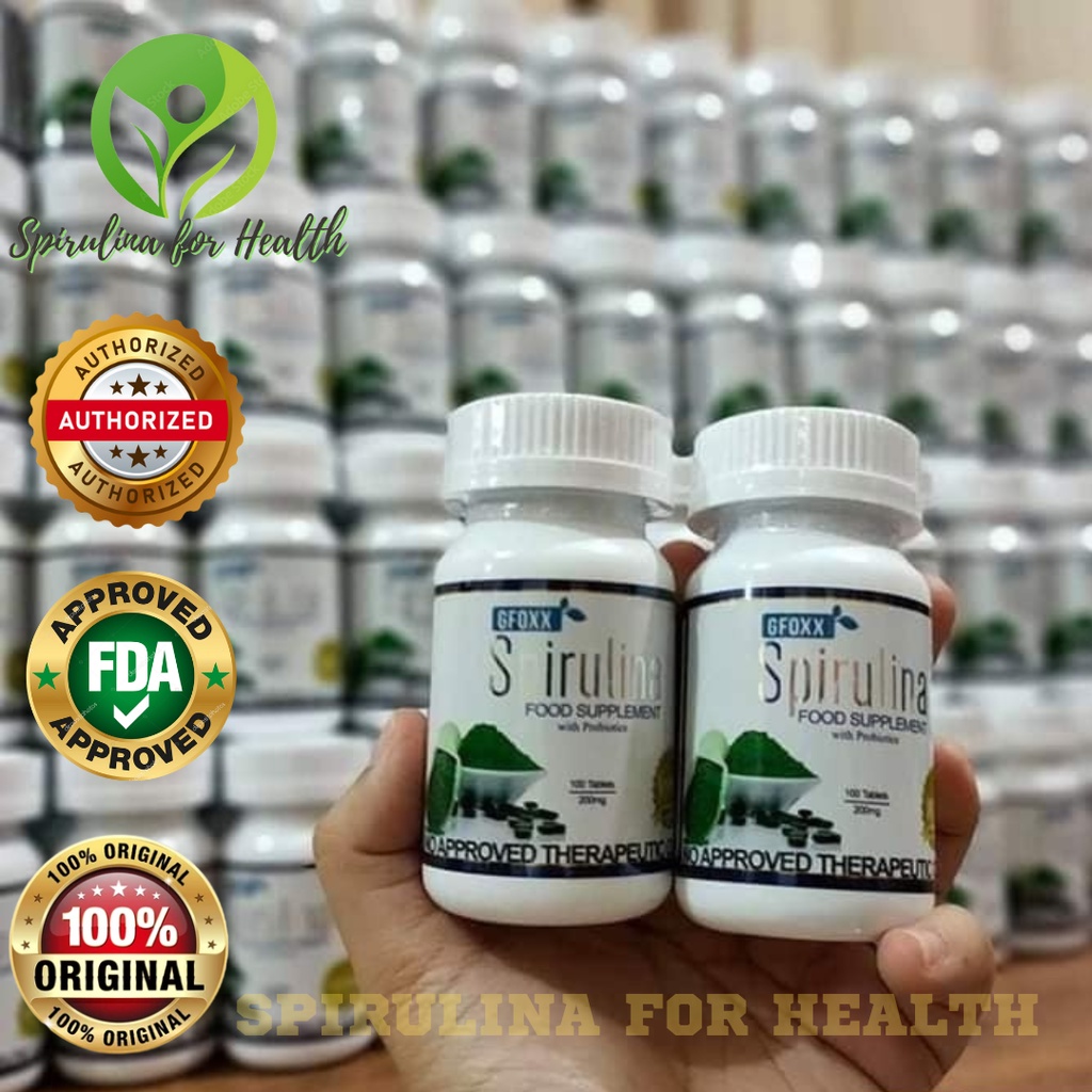 Gfoxx Spirulina ORIGINAL with Probiotics 100 Tablets Shopee Philippines