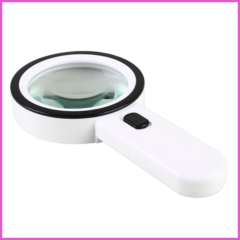 Magnifying Glass 30X Handheld Magnifying Glass With 12 LED Light