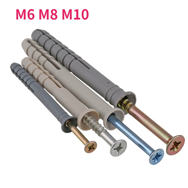 M6 M8 M10 Plastic Expansion Screw Nail Nylon Percussion Expansion Pipe