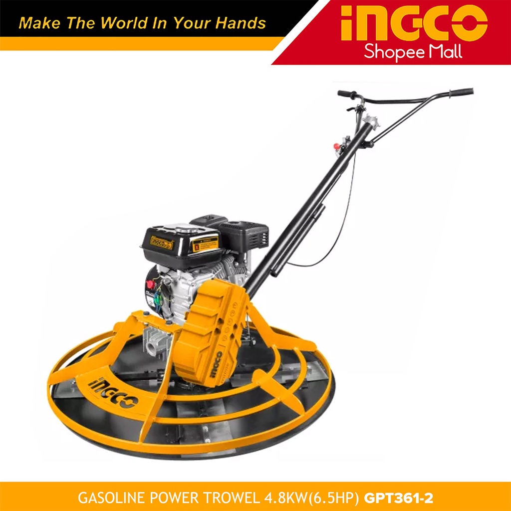 Ingco GPT3612 Industrial Gasoline Power Trowel Rotary Machine