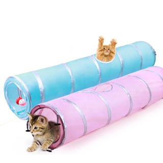 Cat Tunnel Toy Funny Pet Play Tubes Balls Collapsible Crinkle Kitten Toys Puppy Ferrets Rabbit Tunne