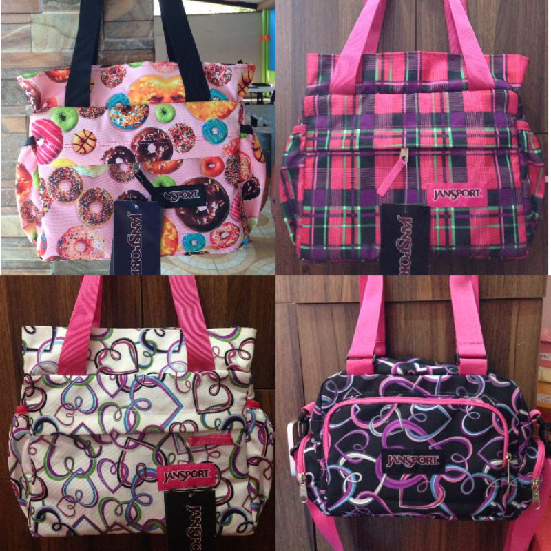 Jansport Tote Bag and Kikay Bag Made to order (High Quality) Shopee