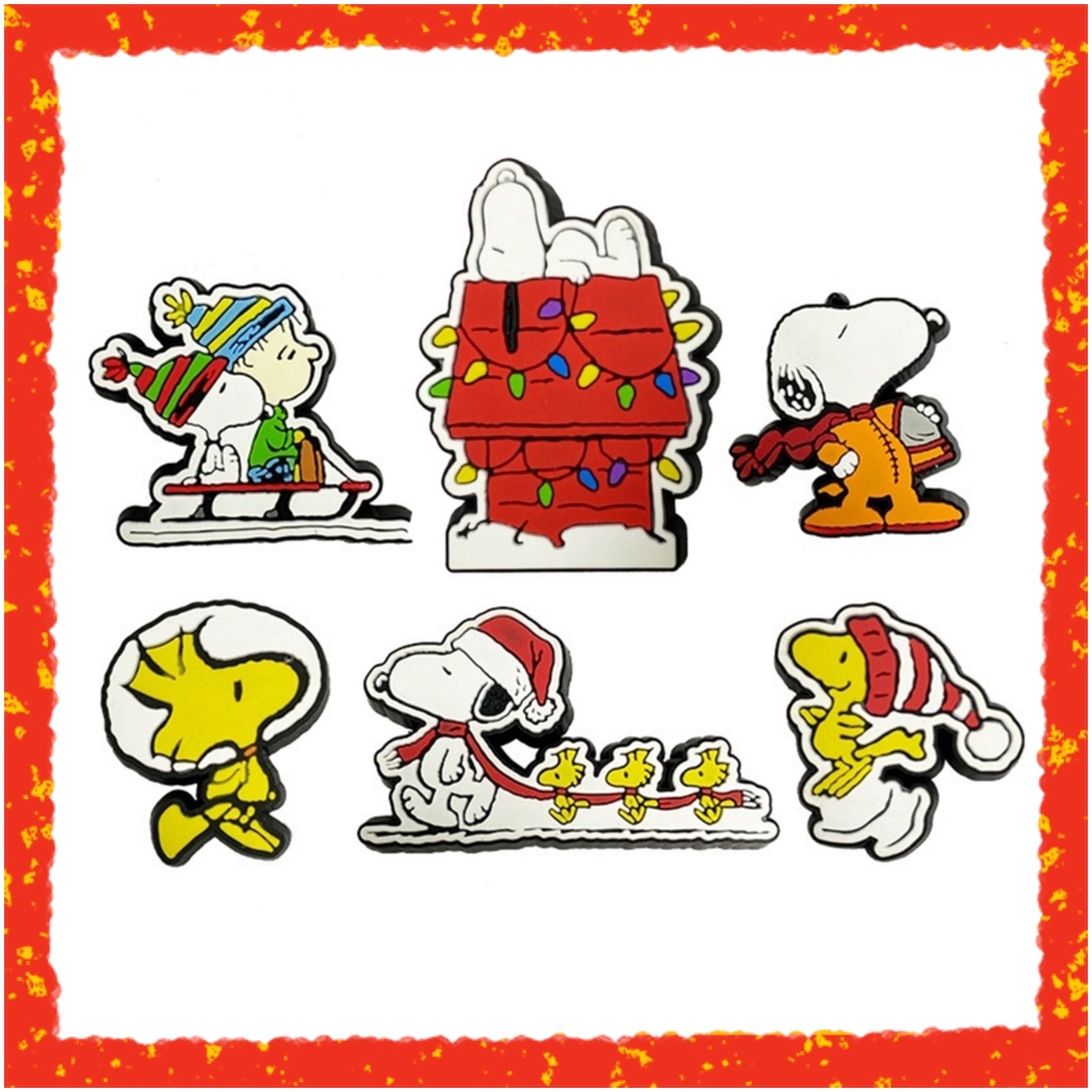 Cartoon Cute Snoopy jibbitz for crocs Shoe Charms Pins Accessory kids