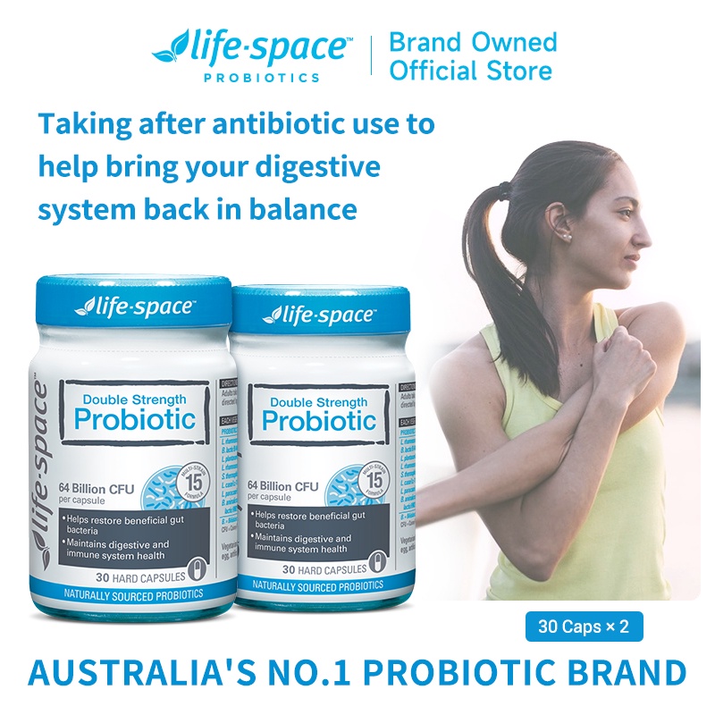 Bundle Of 2 Life Space Double Strength Adult Probiotics 30 Capsules Probiotic