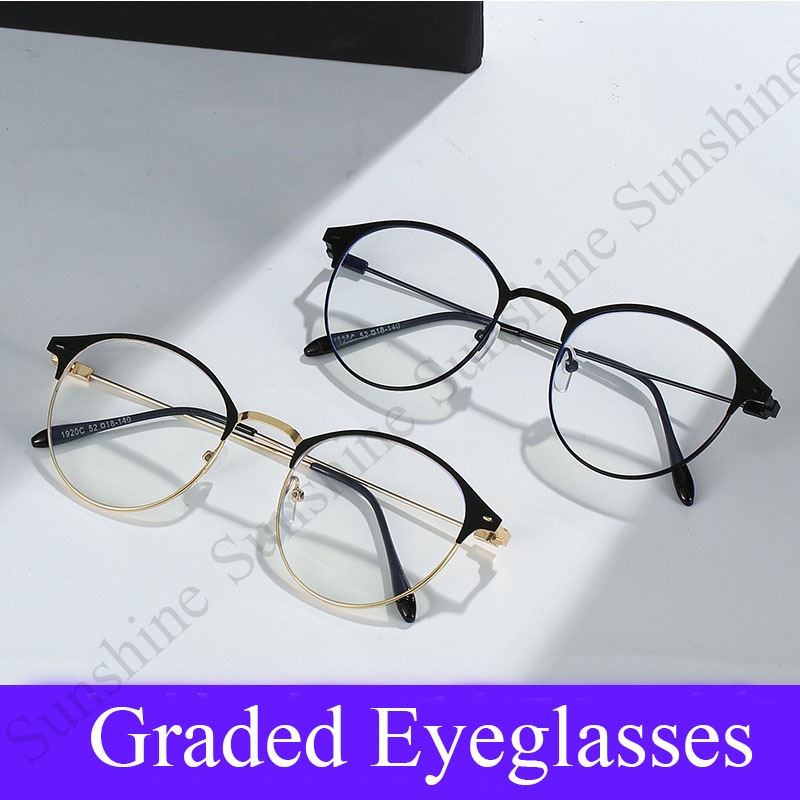 Graded Eyeglasses with Grade 50 100 150 200 250 300 350 400 for Women