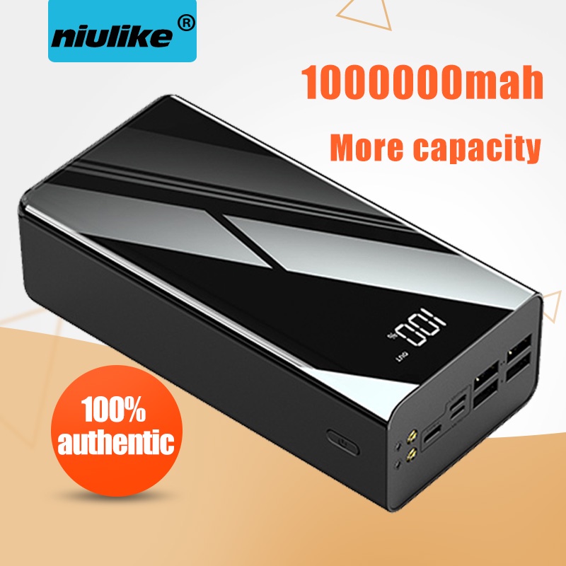 original 100000mah Powerbank Fast Charging Power Bank High Capacity