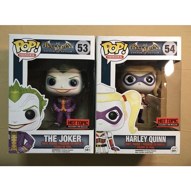 Batman Arkham Asylum- The Joker and Harley Quinn (Funko Pop) | Shopee  Philippines