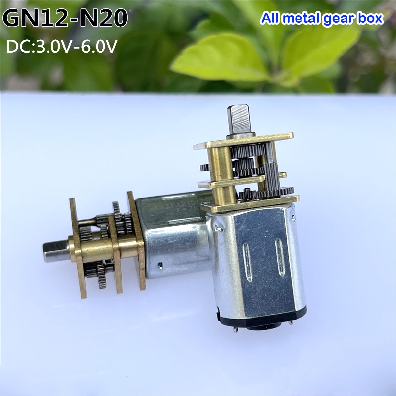 Miniature GA12N20 Short Shaft Gear Motor DC 3V6V 3570RPM Low Speed