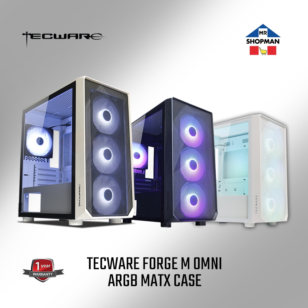 Tecware Forge M Omni ARGB MATX Desktop Computer PC Case | Shopee ...