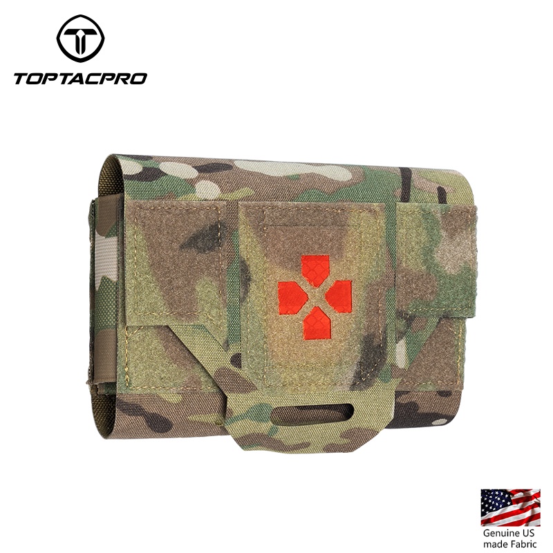 TOPTACPRO Tactical Medical Pouch First Aid Kit EMT IFAK Pouch Laser Cut