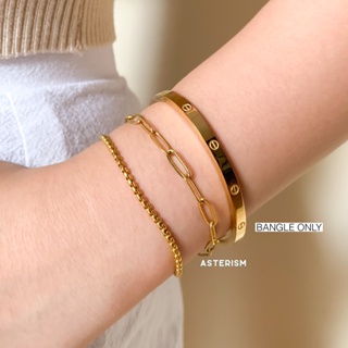 ✦ Asterism ✦ Astra Slim Bangle in Gold  Stainless Steel (bangle only)