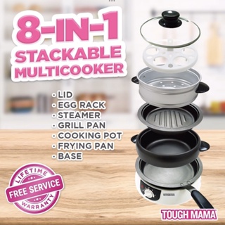 Tough Mama NTM-MC15 Stackable 8-in-1 Multicooker Non-stick pans Energy Saving Cooker Handy Cooker
