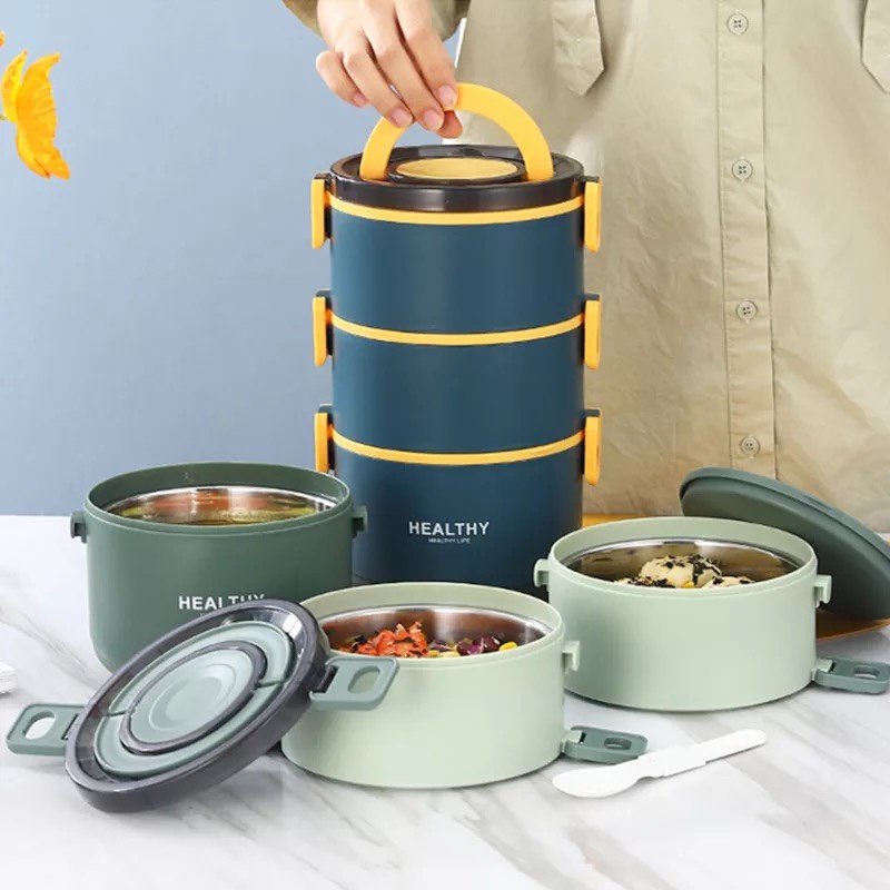 Thermal Lunch Box Portable Japanese Style Bento Box Lunchbox Leakproof