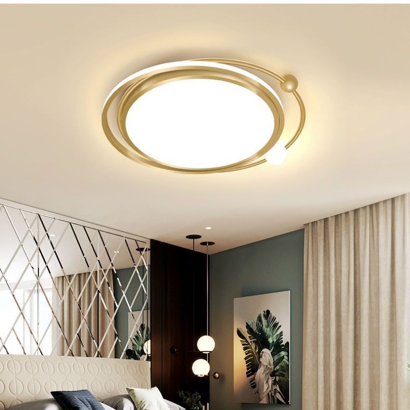 (COD) Remote control three color dimming ceiling lamp Nordic LED ceiling lamp Bedroom ceiling lamp #7