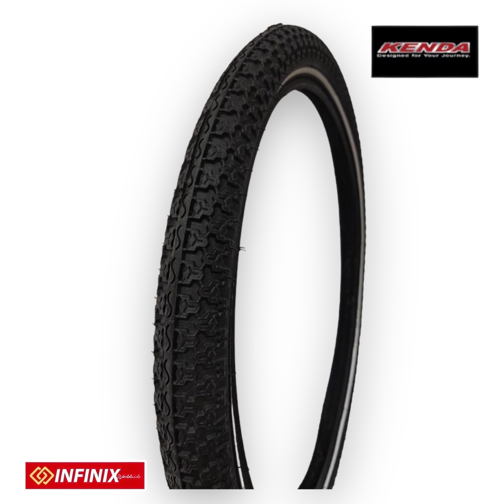 Kenda All Terrain Bicycle Tire 20 x 1.75 (47406) Black with Reflector